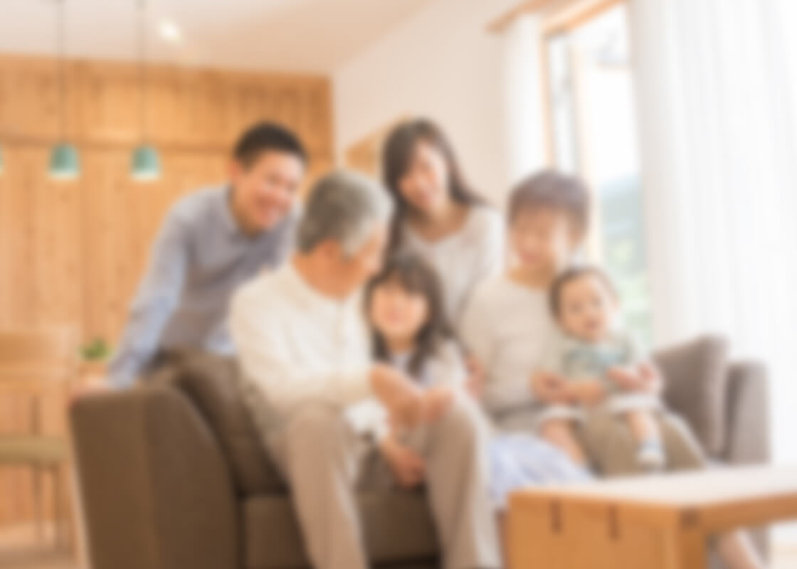 笑顔の家族のイメージ