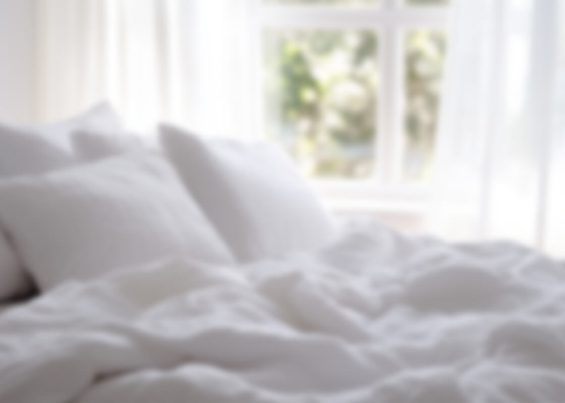 清潔な寝具のイメージ